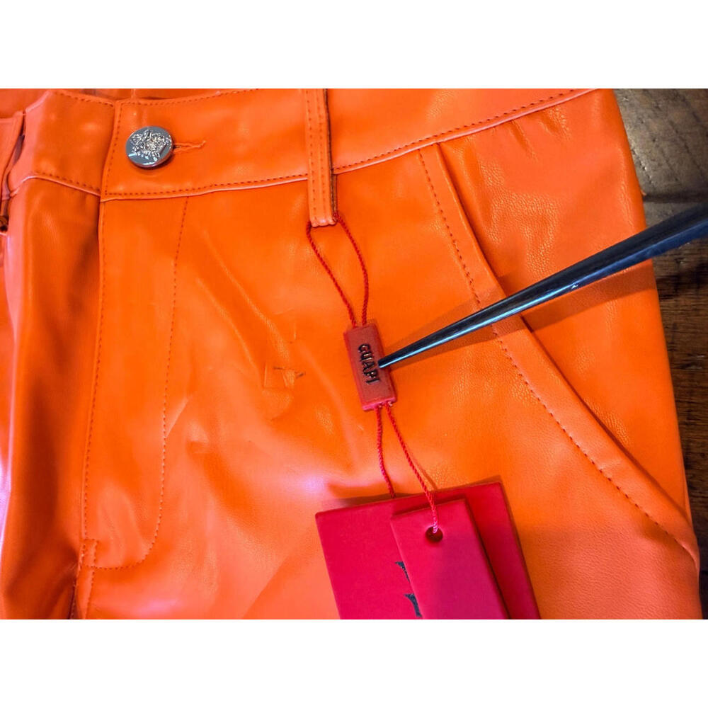 Guapi Pants Mens Orange Dead or Alive Limited Edition Spider Zipper Buckle 30 - Picture 9 of 15